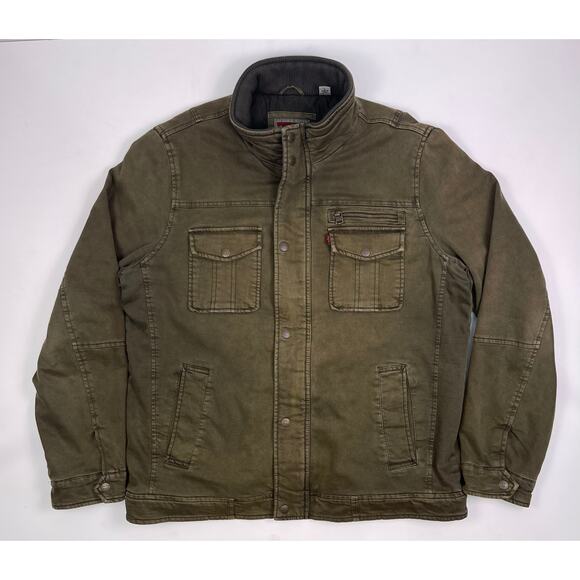 Levi’s Men’s Olive Green Military Stealth Utility Field Jacket Size Large - Picture 5 of 8